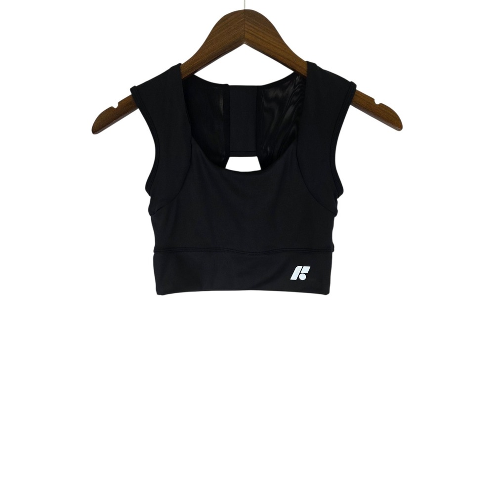 Forme Sports Power Bra Posture Back Support Womens Small Black Mesh Activewear